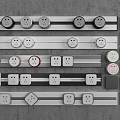 Rail Socket Switch Slide Rail Socket Round Socket Mobile Socket TV Socket Smart Socket 3d model