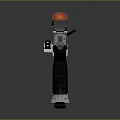 Tactical Silver Black Pistol With Red Dot Sight And Textured Grip Design 3d model