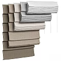Various Tones Linen Curtains Stacked With Soft Textures And Neutral Colors