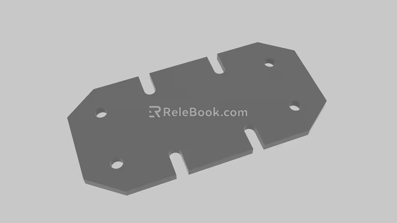 Modern parts up 3d model
