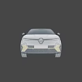 Renault Silver Sleek Crossover SUV With Modern Design And Gold Accents