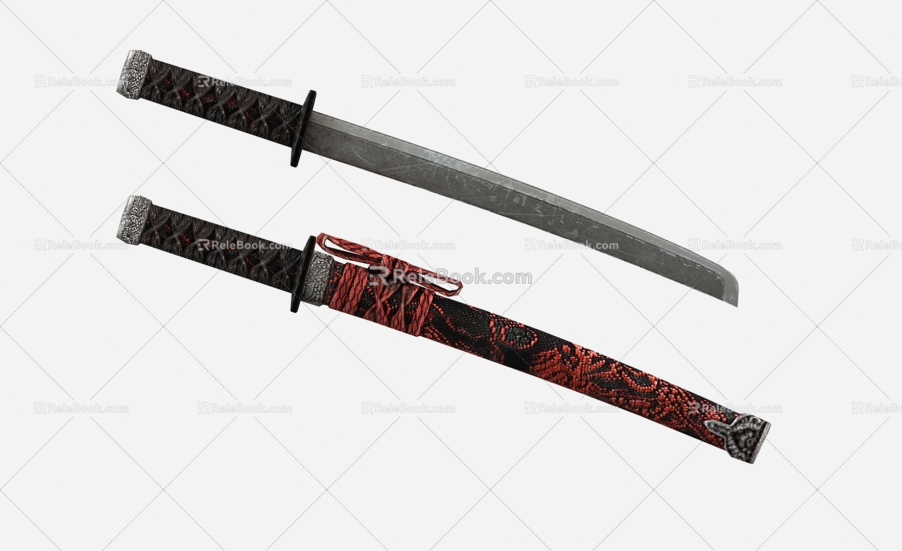 Dagger Dagger Samurai Sword Sabre 3d model