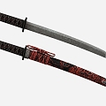 Dagger Dagger Samurai Sword Sabre 3d model