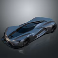 Sleek Silver Concept Sports Car With Aerodynamic Body And Black Wheels