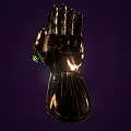 Two Metallic Infinity Gauntlets With Colorful Gems And Intricate Design Details