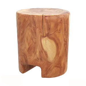 Silky Wind Wooden Pier Low Stool Sofa Stool 3d model