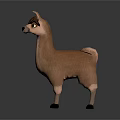 alpaca wool llama alpaca camel sheep humpless moose animal 3d model