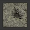 3D Garden Landscape Model Displaying Mountainous Terrain Green Vegetation And Yellow Areas