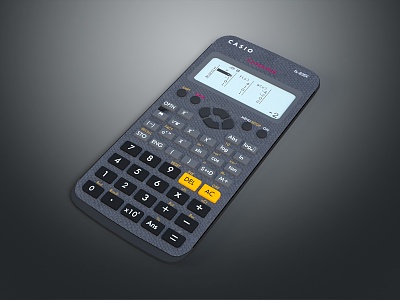 Modern Calculator Electronic Calculator Casio Calculator 3d model