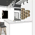 Modern Beauty and Hair Salon Interior with Vanity Mirrors Styling Chairs and Product Shelves
