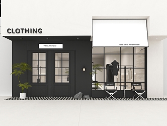 Modern Clothing Store 3d model