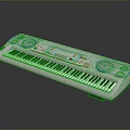 Modern Electronic Keyboard Musical Instrument with Digital Display and Built in Speakers