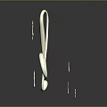 Golden Treble Clef With Music Notes And Sharp Symbols On Dark Background