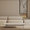 Three-seat sofa 3d model