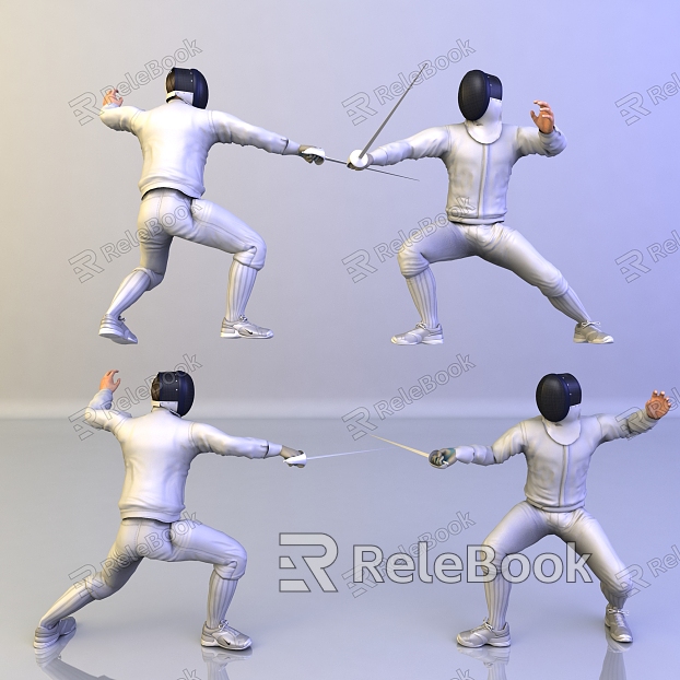 Modern man fencing model