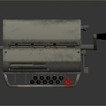 typewriter old typewriter antique typewriter classical typewriter english typewriter game item 3d model