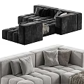 Modern Multiplayer Corner Sofa Combo 3d model