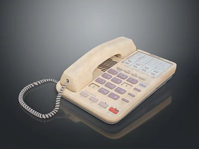 Vintage Beige Classic Desktop Computer With Keyboard And Display Screen 3d model