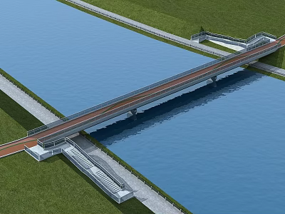 Landscape Bridge 3d model