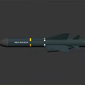 Gray Military Missile With Yellow Band White Stripe And Spice Ball Label
