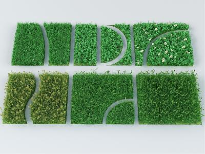 Modern Lawn 3d model