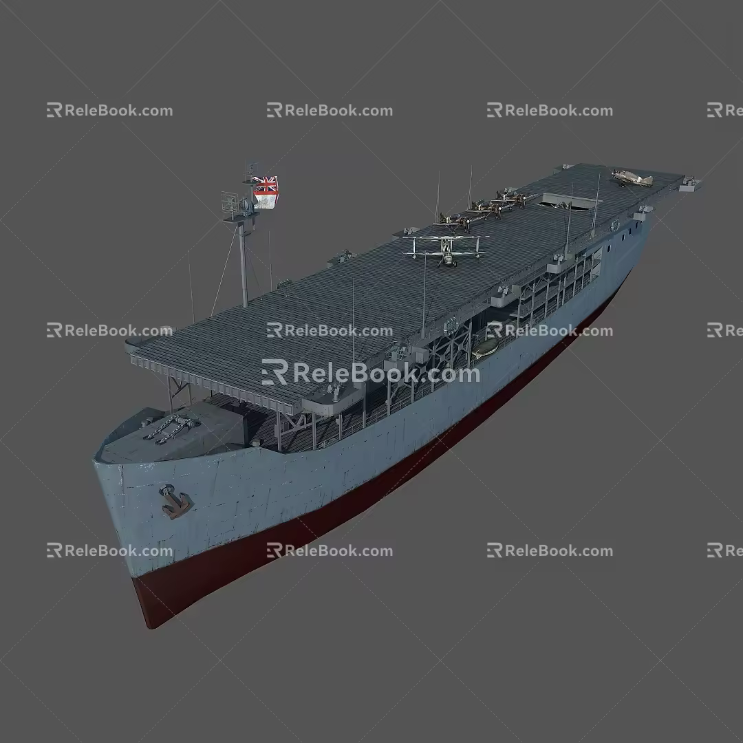 Modern frigate large frigate 3d model