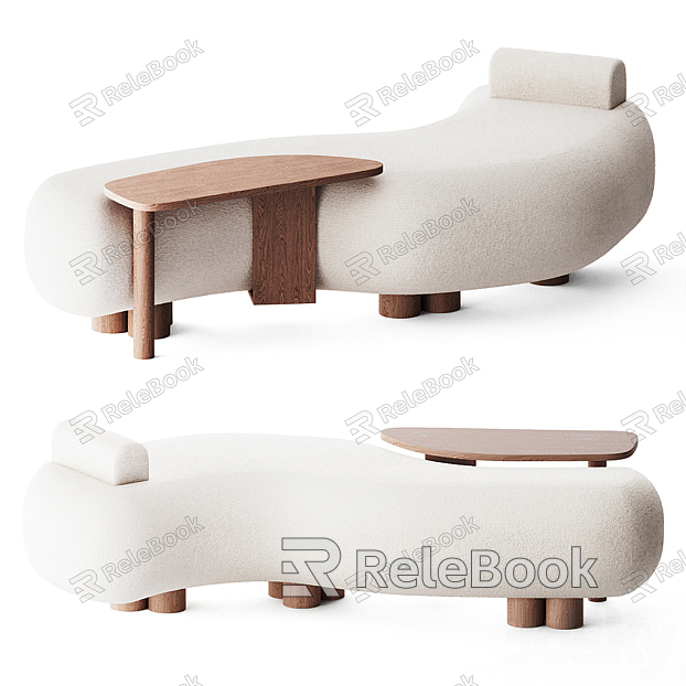 Modern sofa stool fabric shaped sofa model