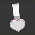 Stylish Pink White Headphones With Heart Shaped Ear Cups For Audio Listening Experience