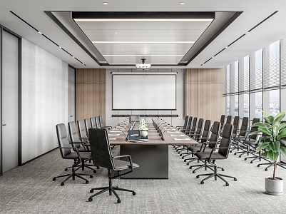 Modern Meeting Room Meeting Room Meeting Table and Chair 3d model