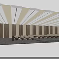 Modern Conference Room Interior With Wooden Panel Walls Linear Ceiling Lights And Organized Seating Arrangement