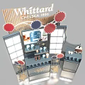Whittard Established 1886 Display Stand With Product Shelves And Decorative Flowers