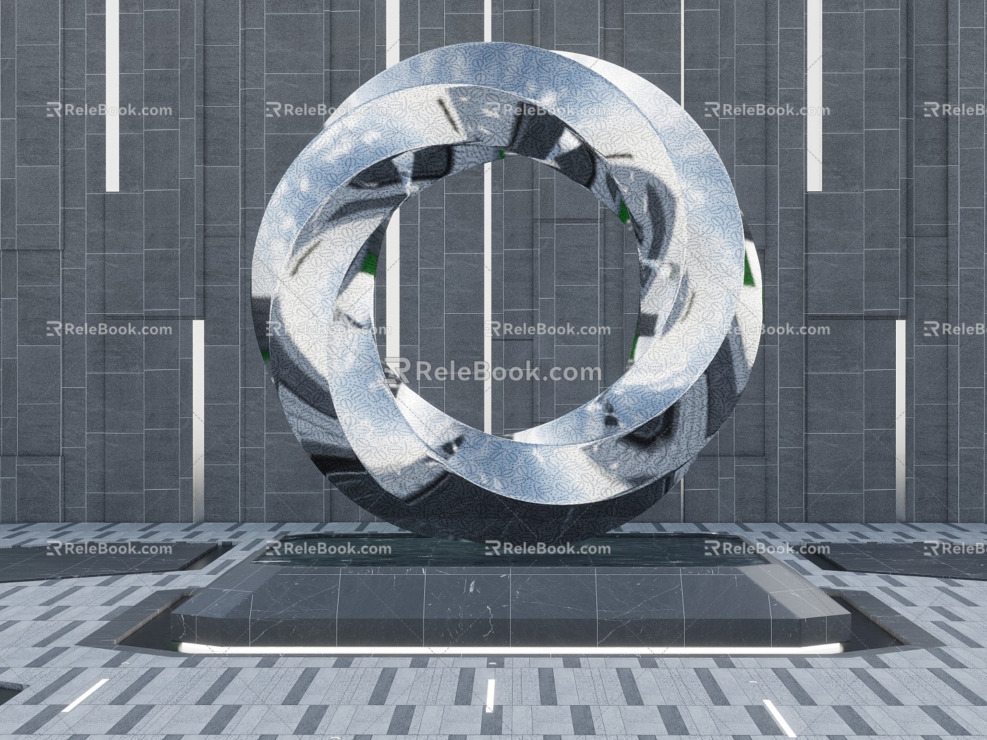 Modern Urban Sculpture Sculpture 3d model