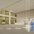 Bright Modern Hospital Outpatient Clinic Interior With Green Plants And Natural Light