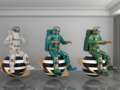 Modern Doll Ornaments 3d model