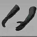 Detailed Hand Organ Hairy Gloves Featuring Soft Fur and Lifelike Appearance