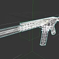 3D Rendered Black Tactical Shotgun With Long Barrel And Grip Design