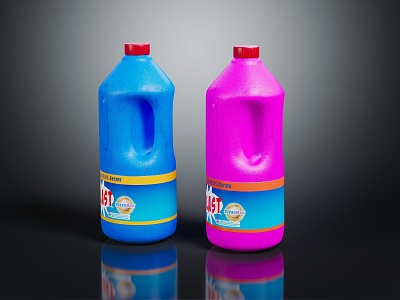 Modern Cleaner Bleach Bottle Cleaner Bottle 3d model