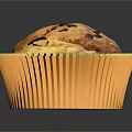 Soft Delicious Muffins With Chocolate Chips In Yellow Paper Cups