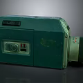 Vintage Green Electronic Movie Projector With Classic Design And Functional Features