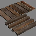 Different Types of Natural Stone and Wood Planks with Rich Textures for Interior Decoration