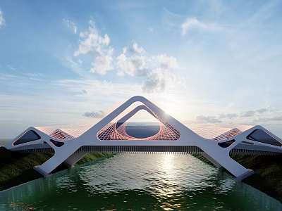 The Modern Bridge 3d model