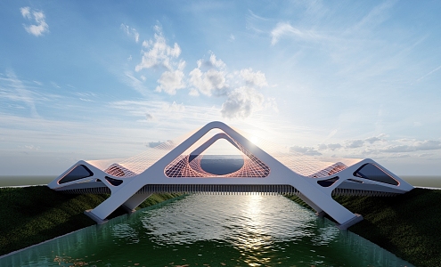 The Modern Bridge 3d model