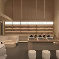 Modern Warm Minimalist Two Storey Leisure Space With Cozy Sofa And Comfortable Relaxing Interior Design