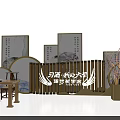 ETERNAL ANGEL Theme Photo Check-in Spot with Modern Exhibition Booth Design Wing Decorations And Lighting