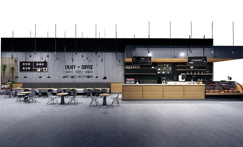 Modern Cafe 3d model