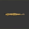 Game Movie Character Golden Mechanical Arm With Ornate Armor Design And Pointing Finger