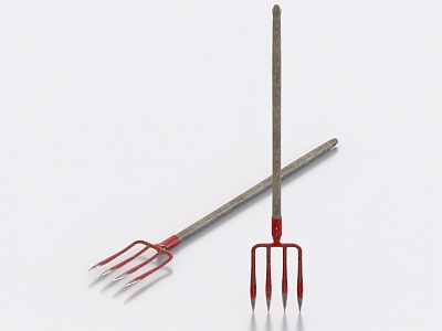 Iron Fork Pitchfork Tools Farm Tools model