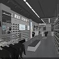 Modern Clothing Store Interior With Mannequins Display Racks And Fashion Apparel