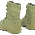 Olive Green High Top Tactical Boots For Outdoor Use 3d model