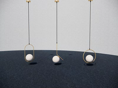 Modern Light Luxury Hanging Lamp Chandelier Metal Chandelier Chandelier Combination 3d model